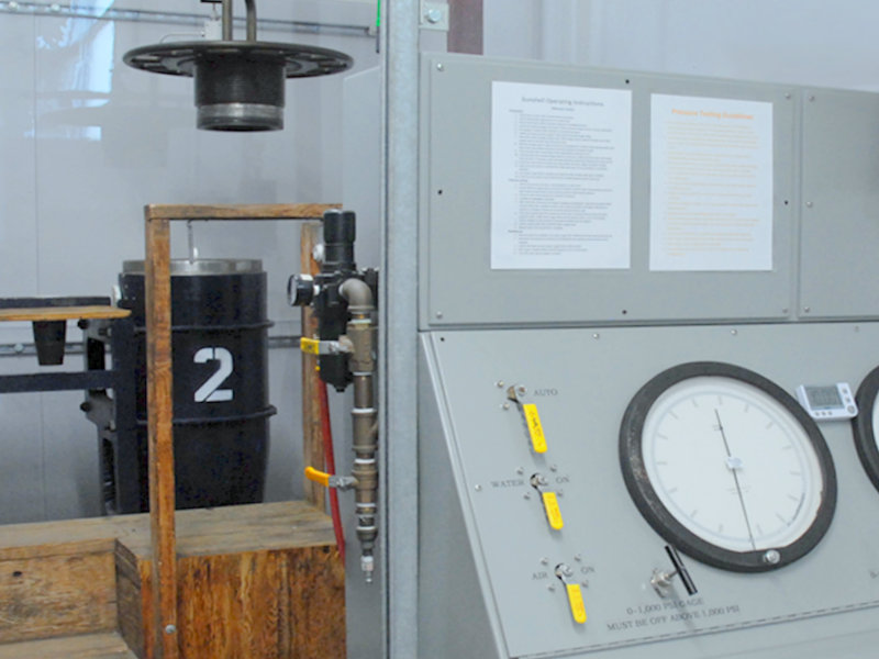 Pressure Testing Facility