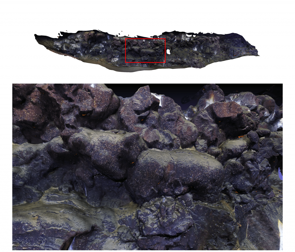 Volcanic, constructional fault scarp 