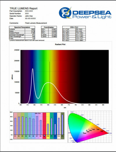 True Lumens Sample Report Image