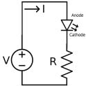 LED circuit diagram with current limiting resistor