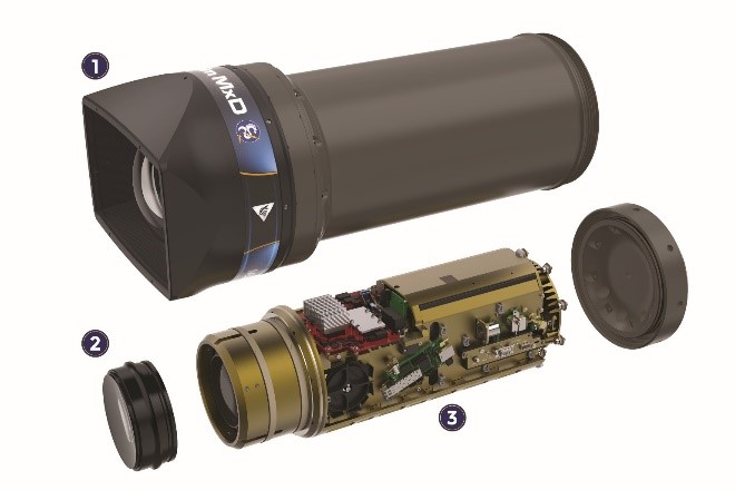 Components of the MxD SeaCam 4K underwater camera system
