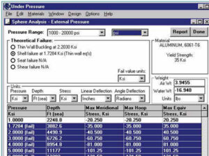 Under Pressure® Design Software - DeepSea